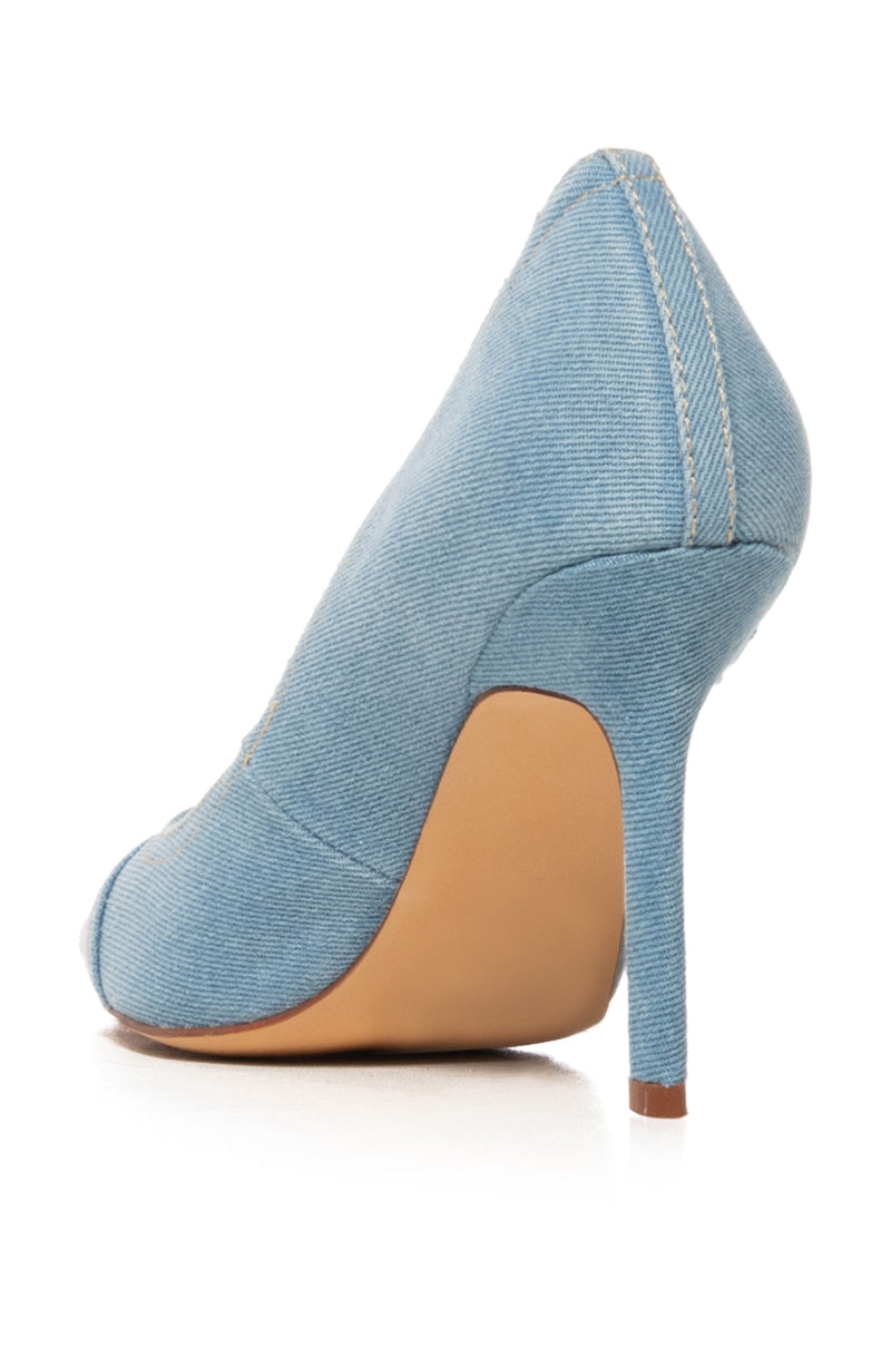 AZALEA WANG DIP N DOT DENIM OMBRE PUMP