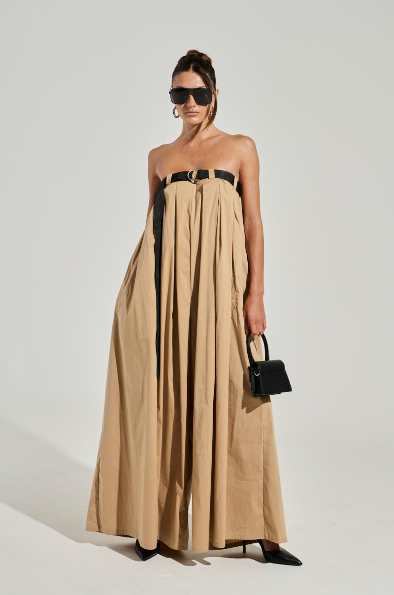 DIANE STRAPLESS OVERSIZED JUMPSUIT