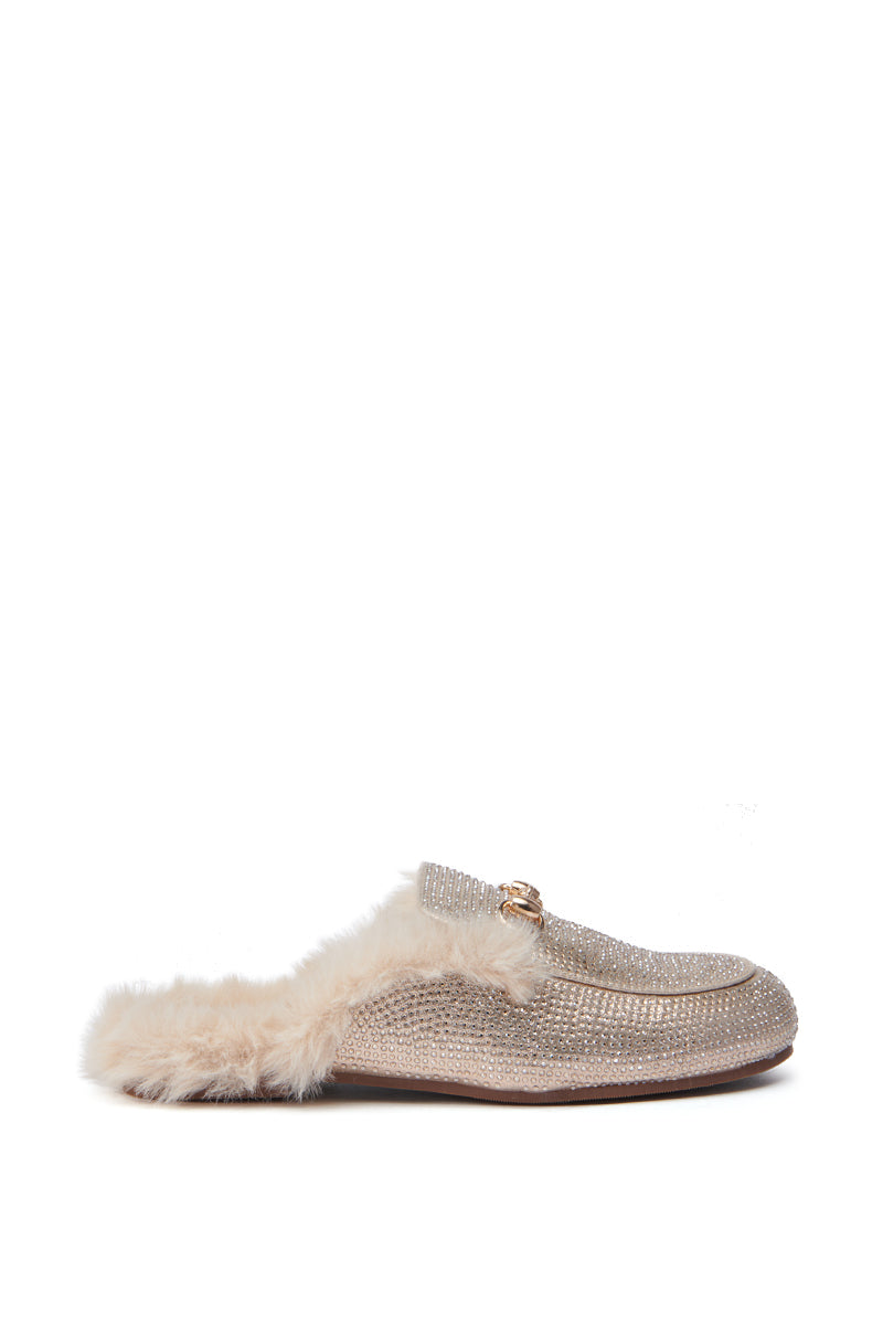 AZALEA WANG TIRAMISU TAN FUR FOOTBED LOAFER