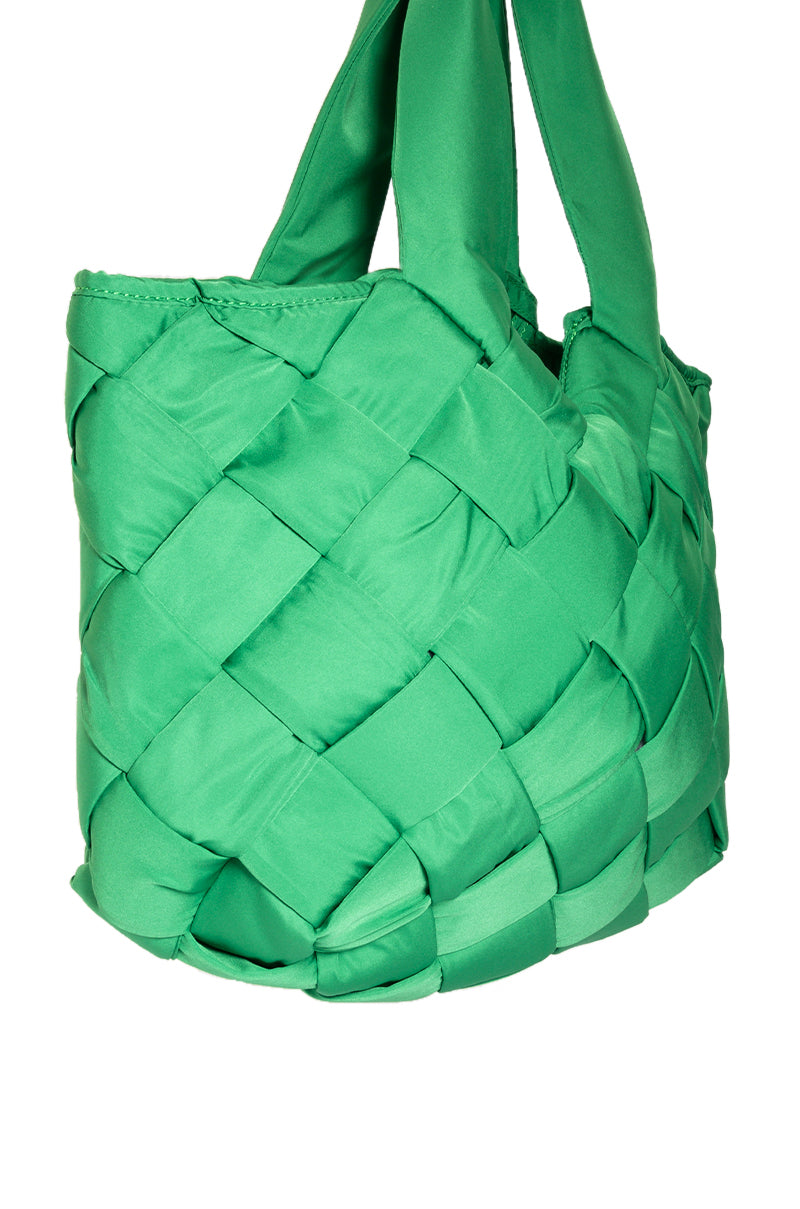 POOLE WEAVE PUFFER TOTE