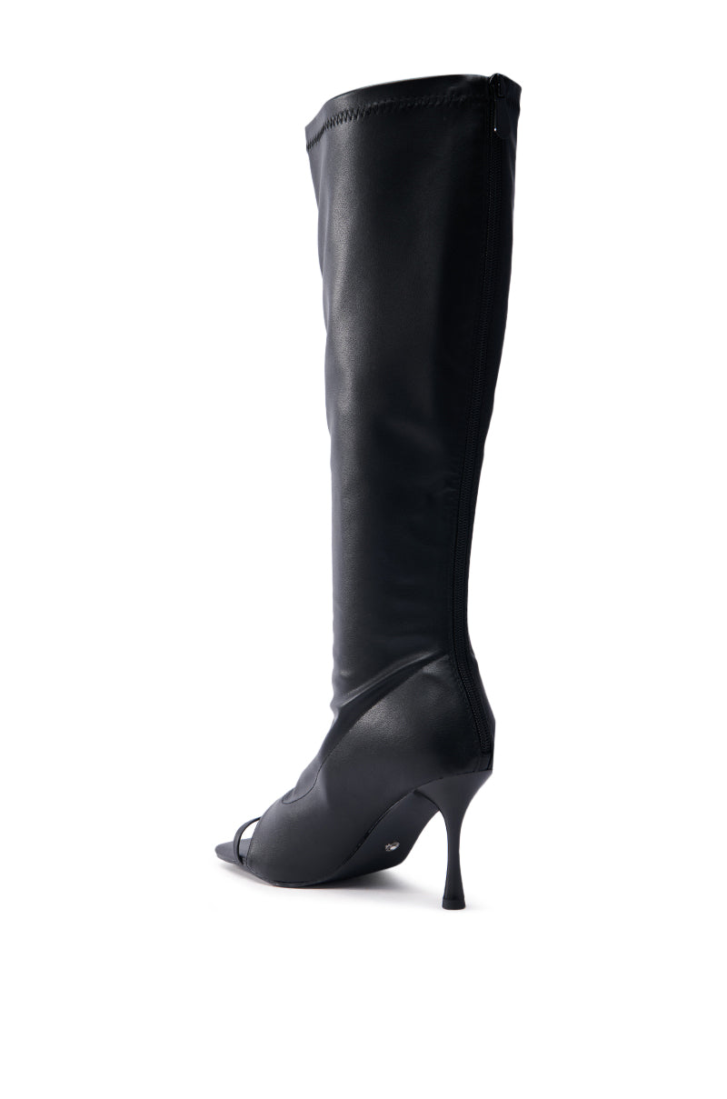 AZALEA WANG THYME BLACK PU BOOT