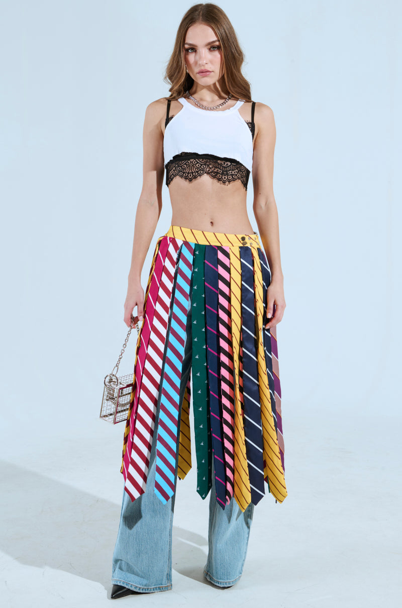 TIE ME DOWN MIDI SKIRT