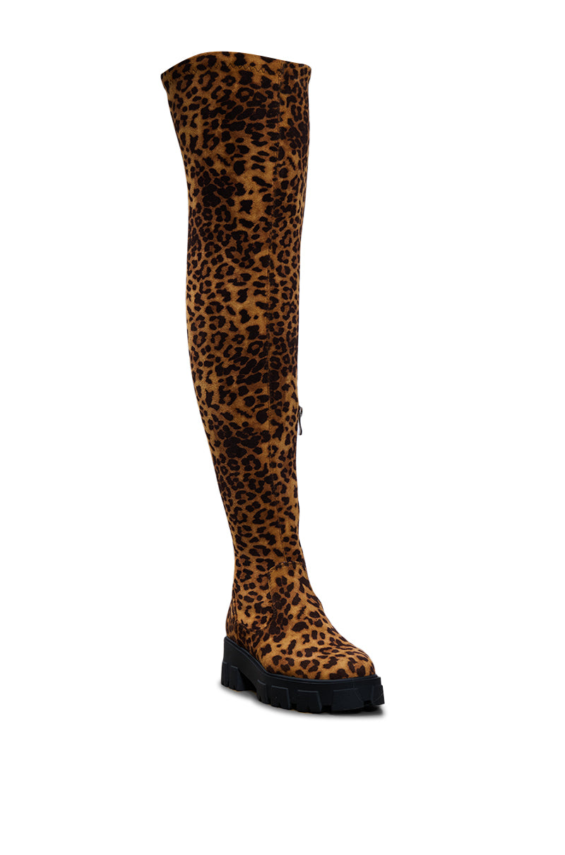 AZALEA WANG ALORA LEOPARD BOOT