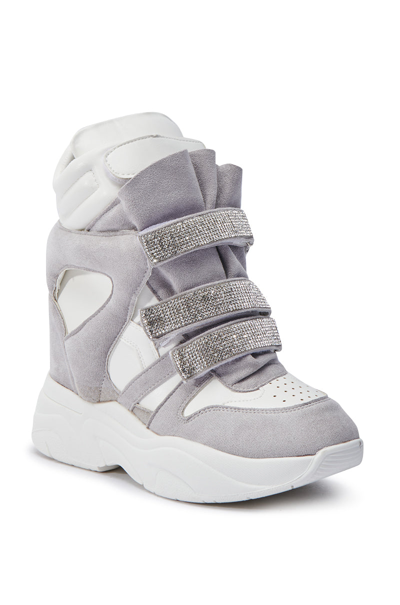 MARANTO WHITE WEDGE SNEAKER