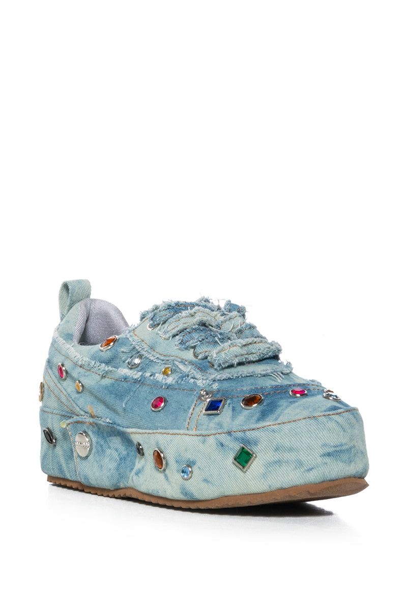 AZALEA WANG MAI DENIM SNEAKER