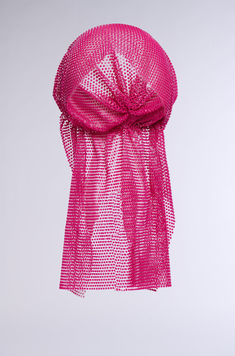 PRETTY IN PINK RHINESTONE HAIR NET