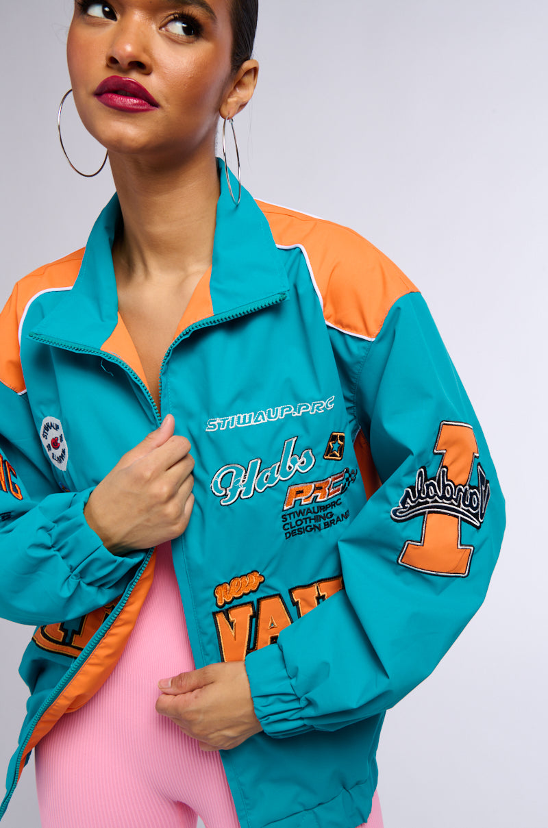 ALIX PATCH WINDBREAKER BOMBER