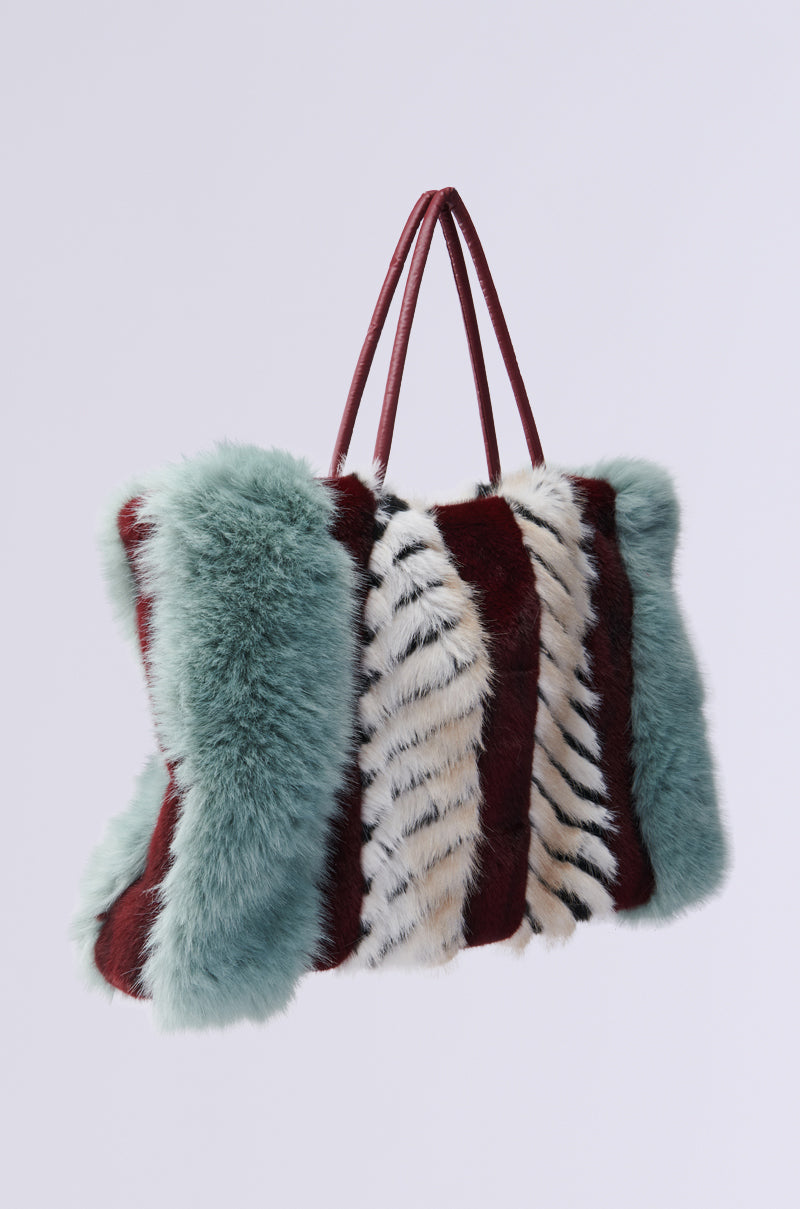 HAVE IT ALL FAUX FUR TOTE