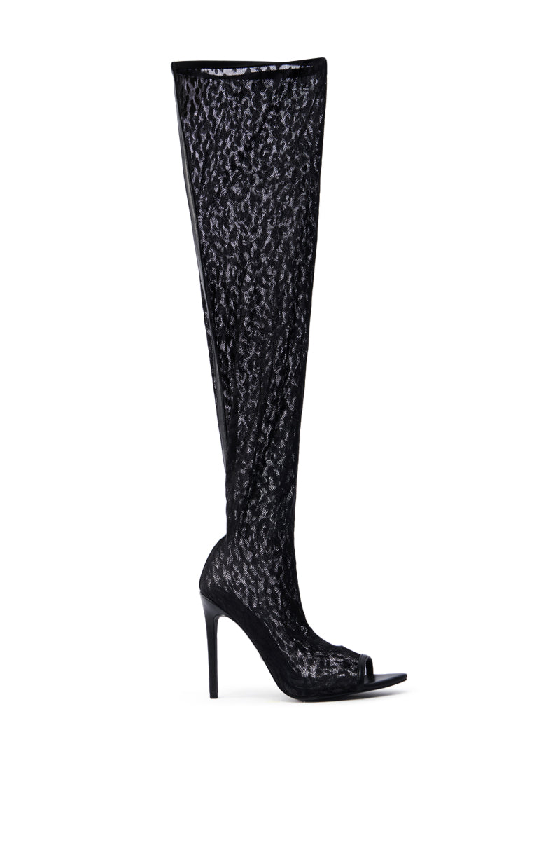 AZALEA WANG PATRICIA BLACK STILETTO BOOT