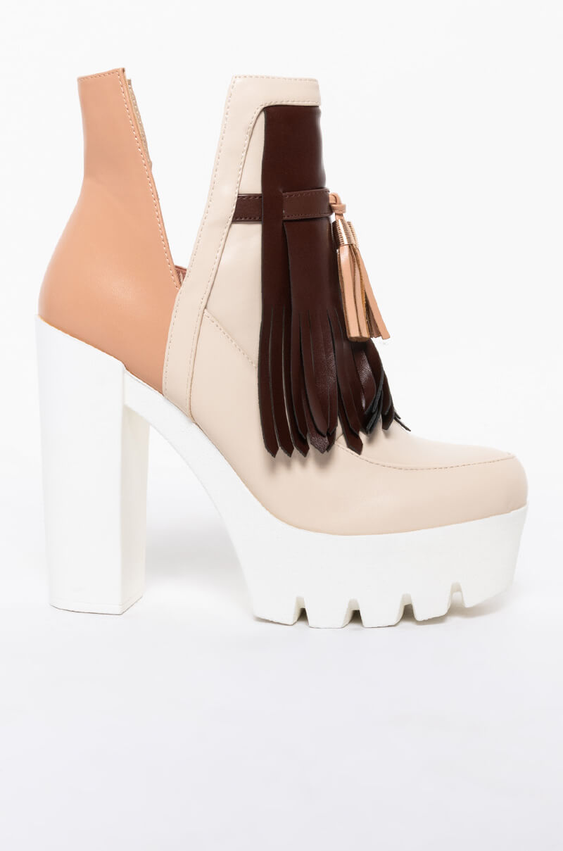 AZALEA WANG I DON'T NEED YOU CHUNKY BOOTIE IN BROWN