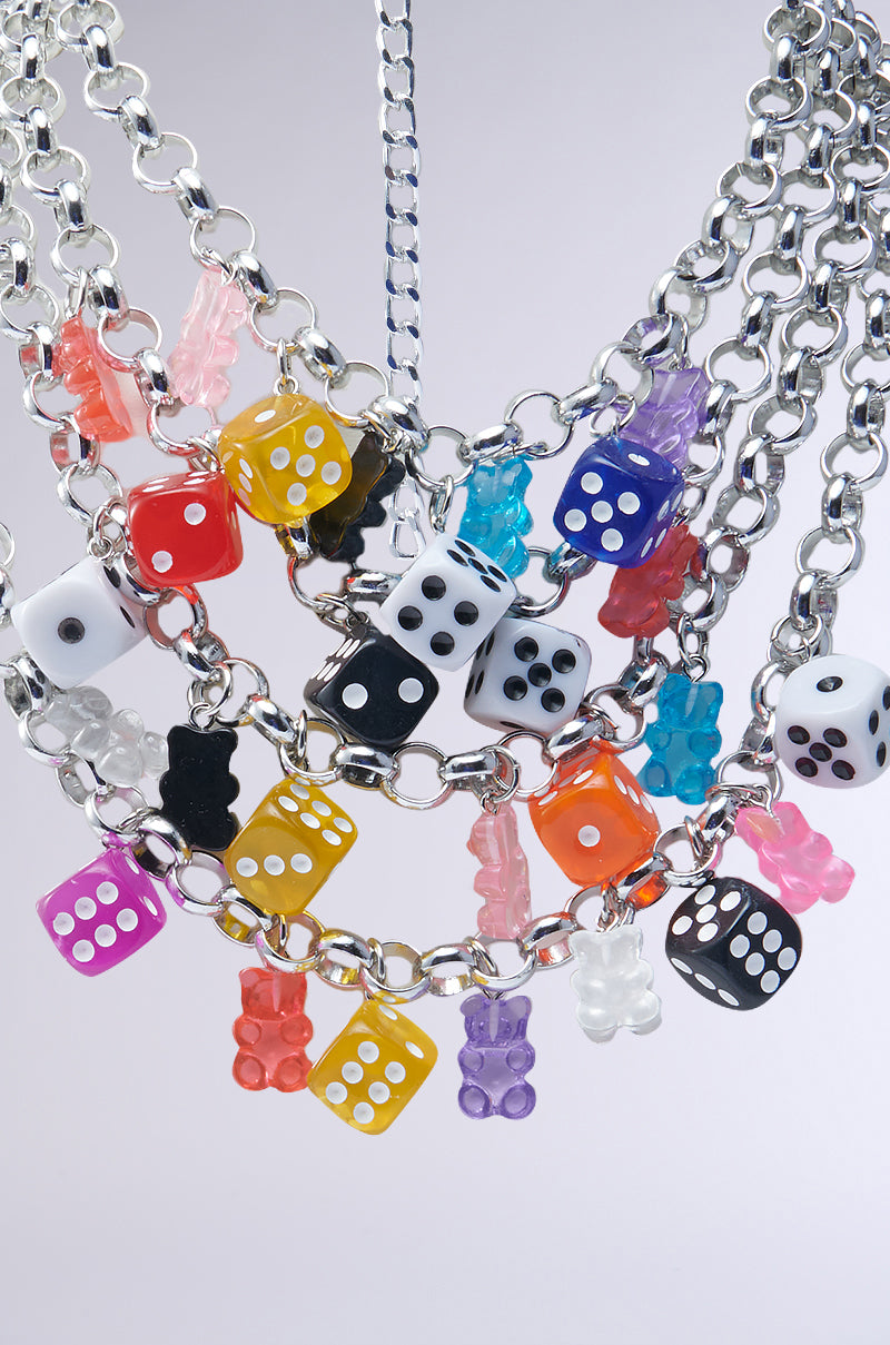 ROLL THE DICE CHARM CHOKER