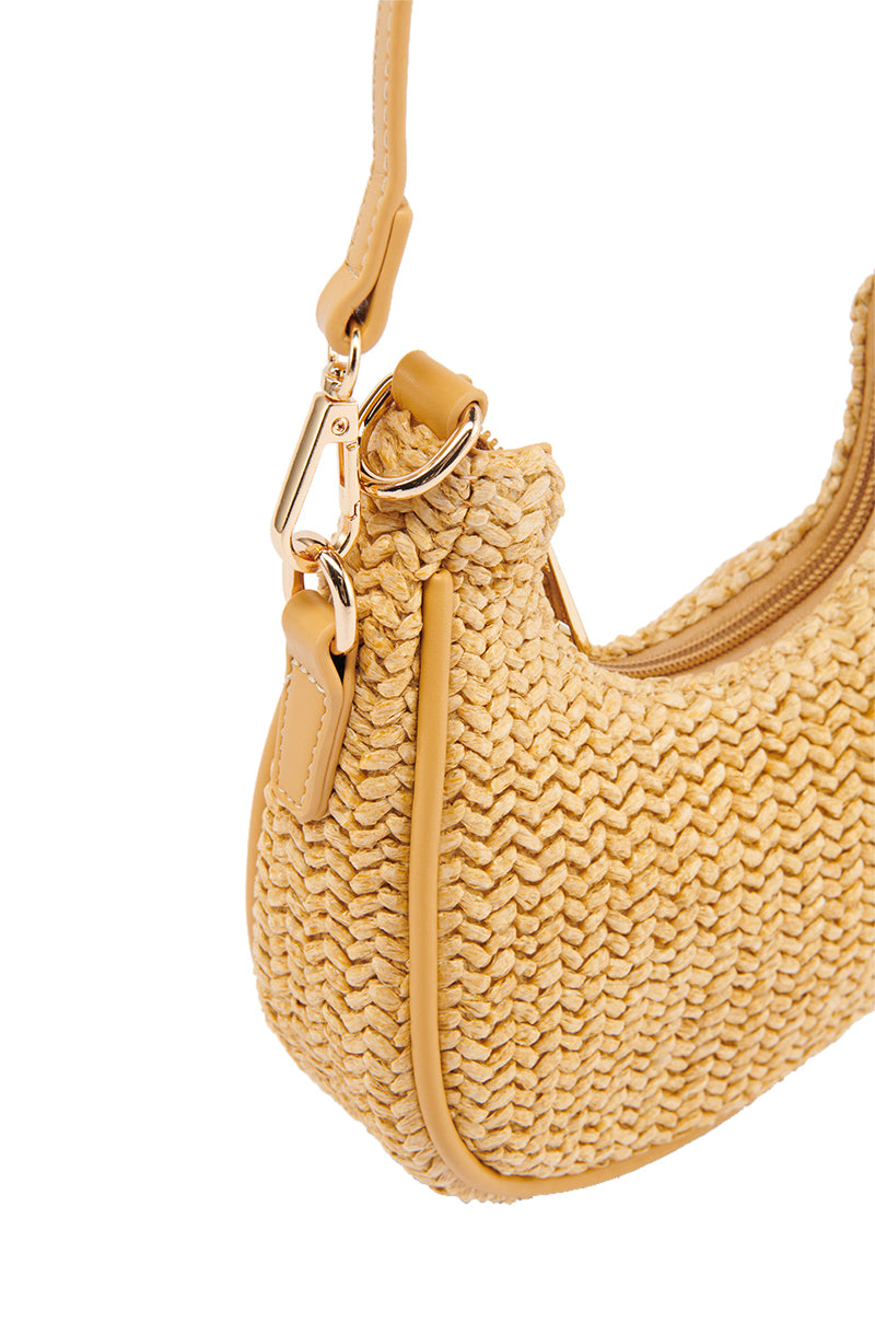 POPPY RAFFIA MINI BAG