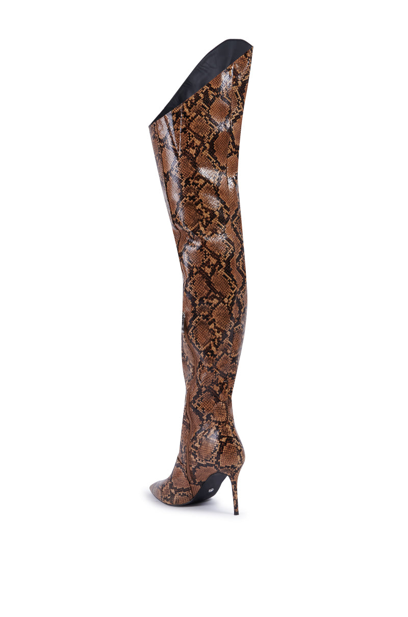 AZALEA WANG TARRANT SNAKE WESTERN TOPLINE BOOT