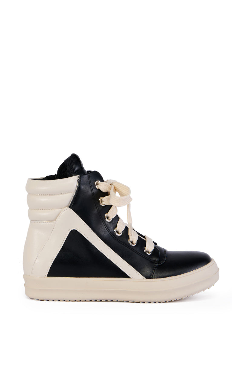 RUBY HIGH TOP SNEAKER IN BLACK