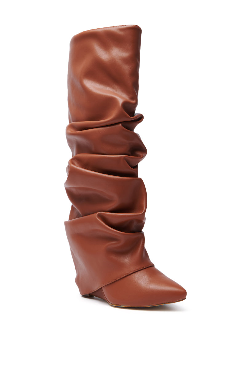 AZALEA WANG ZUMMA TAN WEDGE BOOT