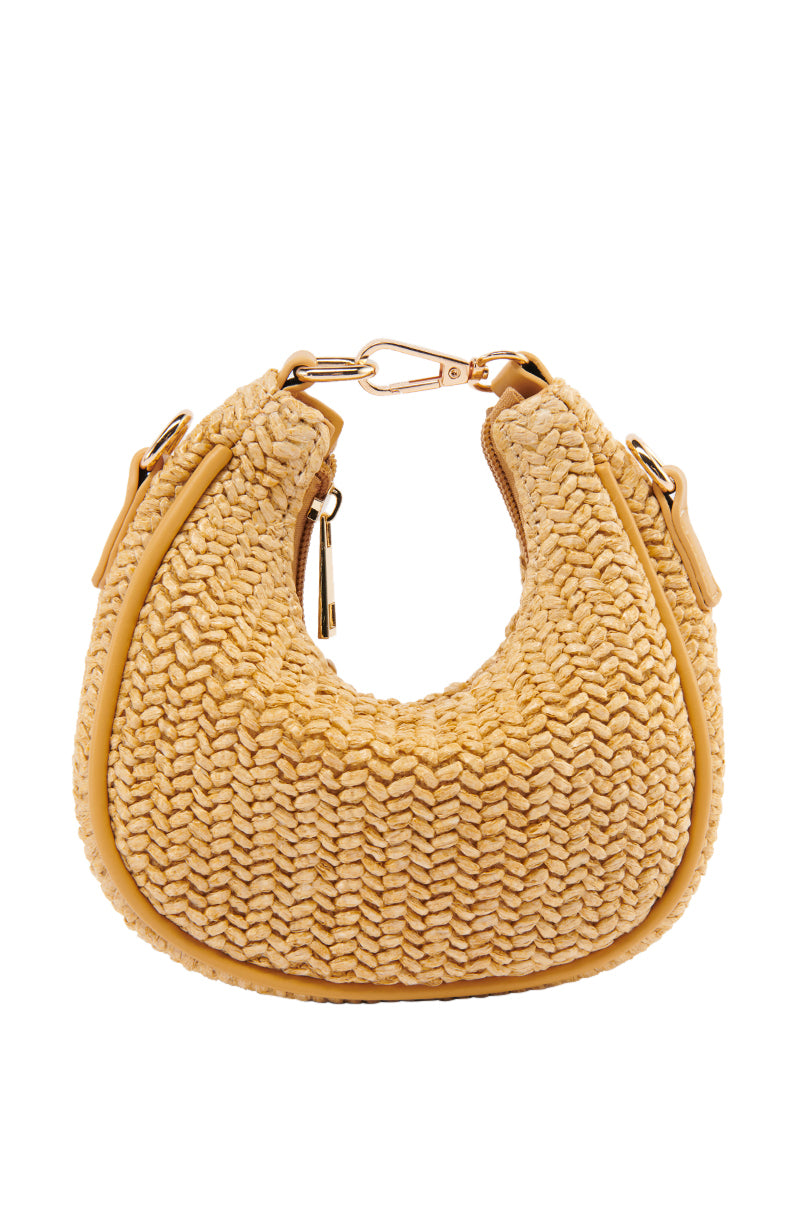 POPPY RAFFIA MINI BAG