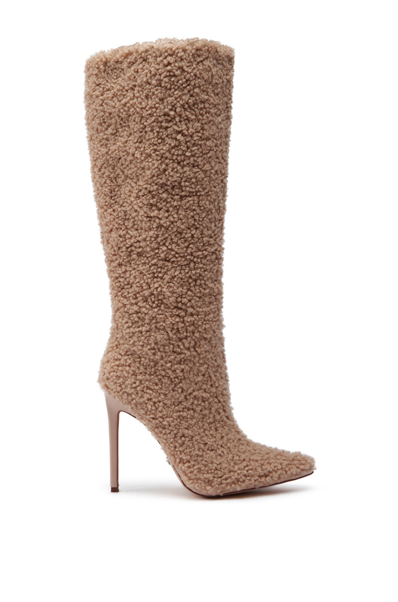 AZALEA WANG PAITYN FUZZY BOOT IN BROWN