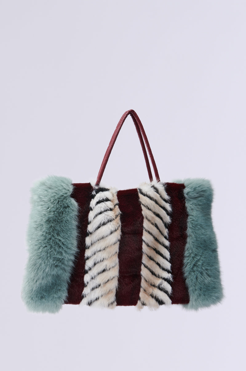 HAVE IT ALL FAUX FUR TOTE