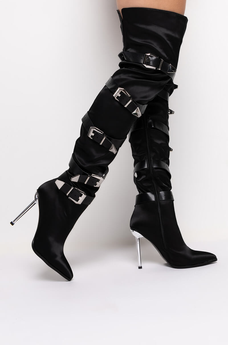 AZALEA WANG MAKE IT LAST STILETTO BOOT IN BLACK