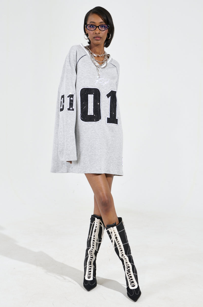 CATCH ME COURTSIDE SWEATSHIRT DRESS