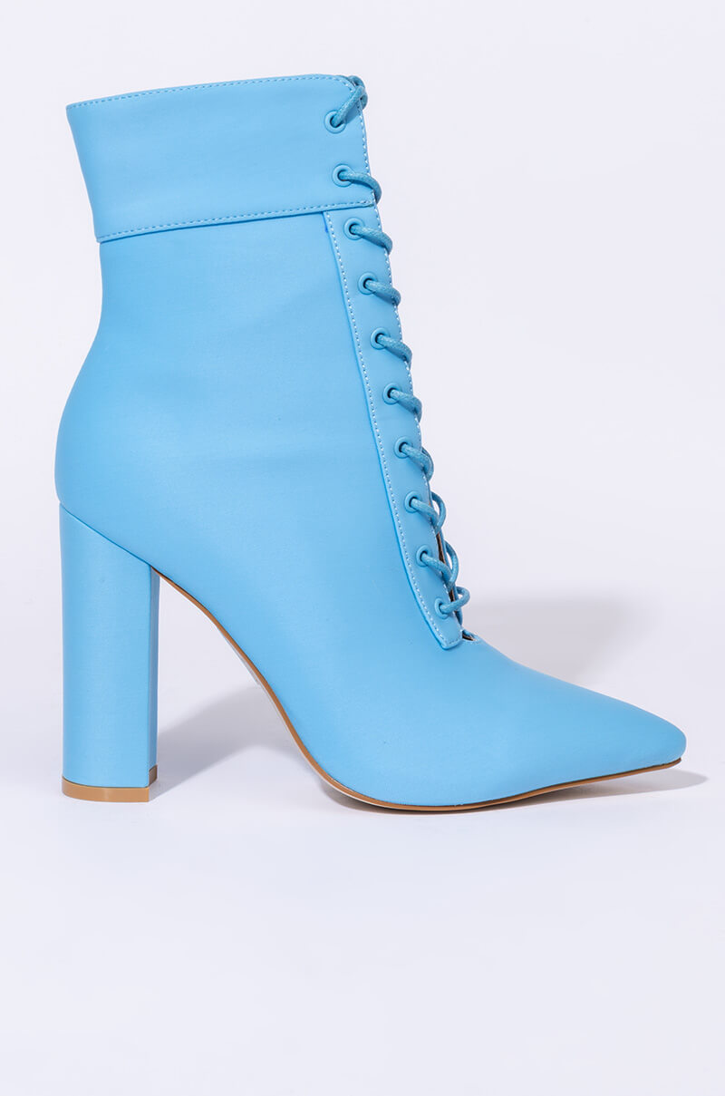 AZALEA WANG ALL FOR YOU CHUNKY BOOTIE IN BLUE