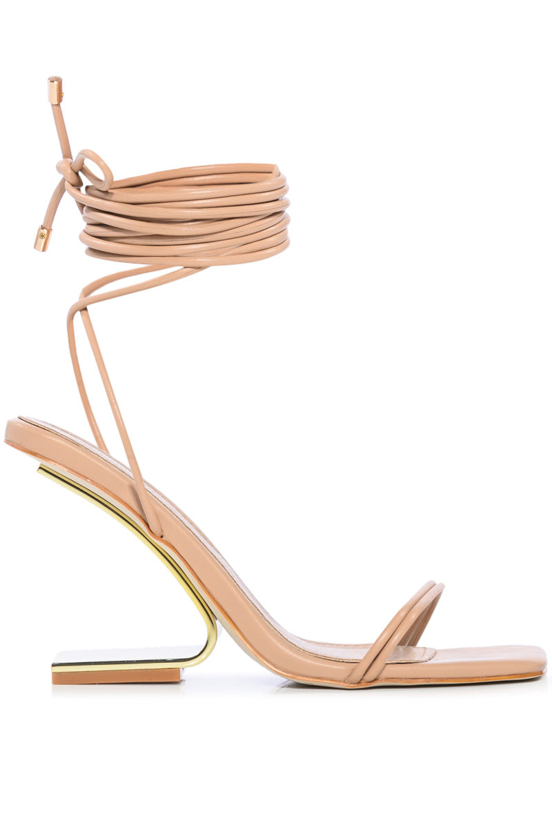 AZALEA WANG FERNANDA SWOOP HEEL SANDAL