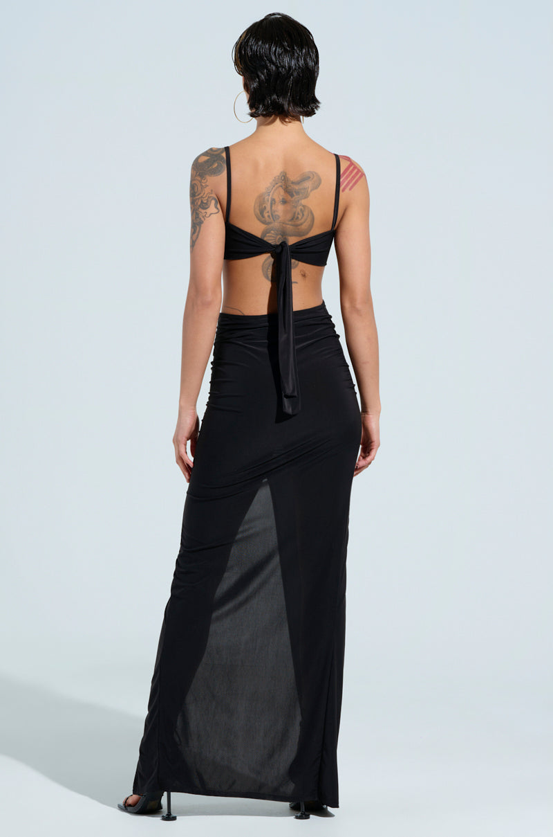 LAY IT LOW SLINKY MAXI DRESS