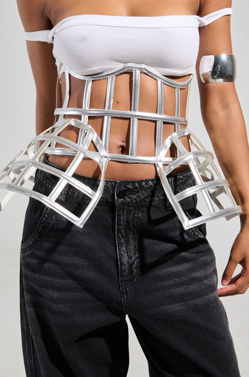 ULTIMATE TEASE METALLIC CAGE BELT