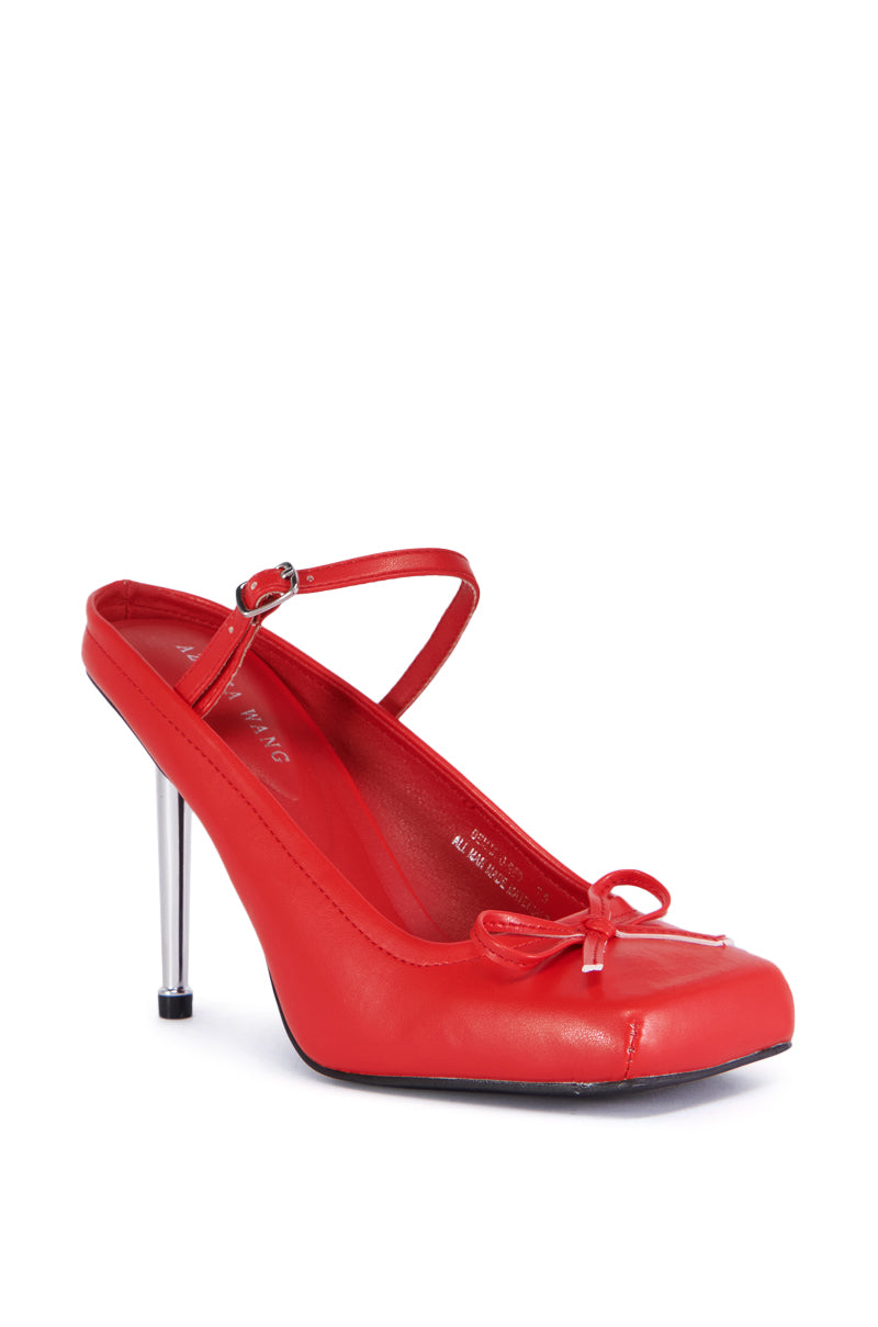 AZALEA WANG DEMARIO RED BALLET PUMP