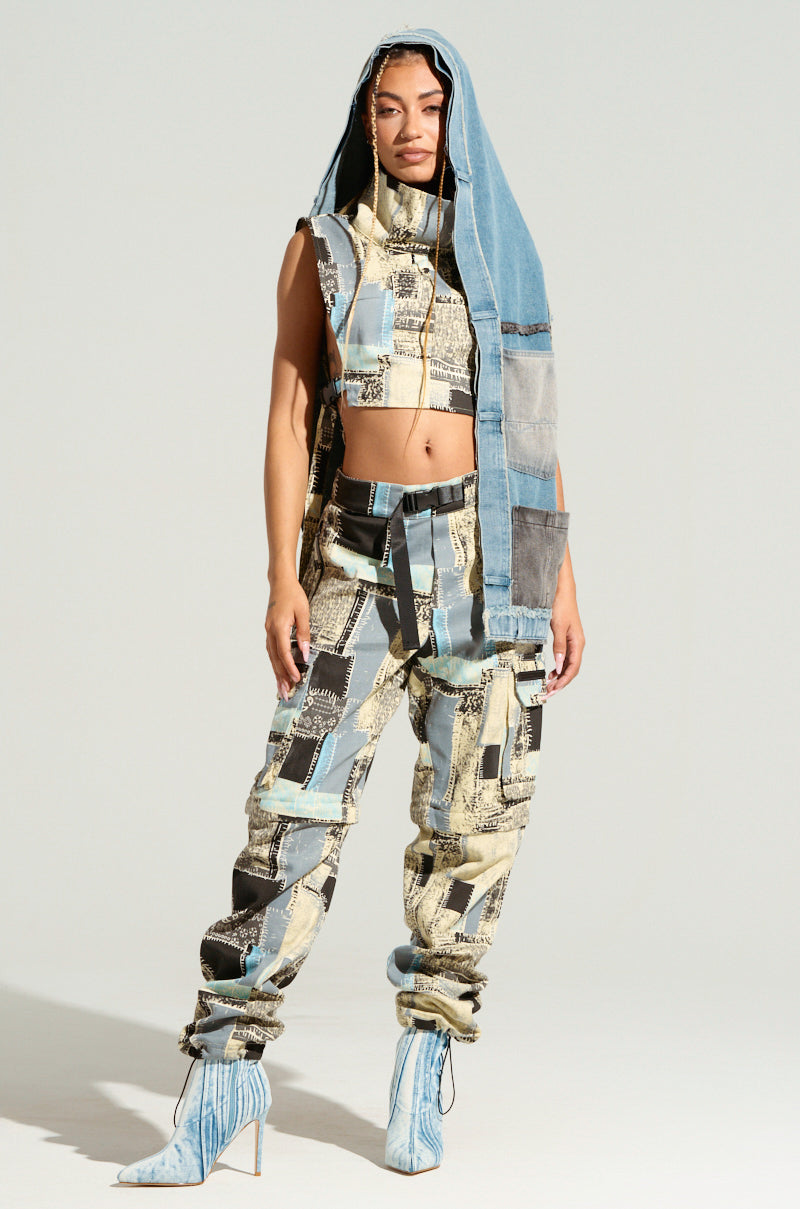 OUT OF MY HEAD PATCHWORK JOGGER PANT