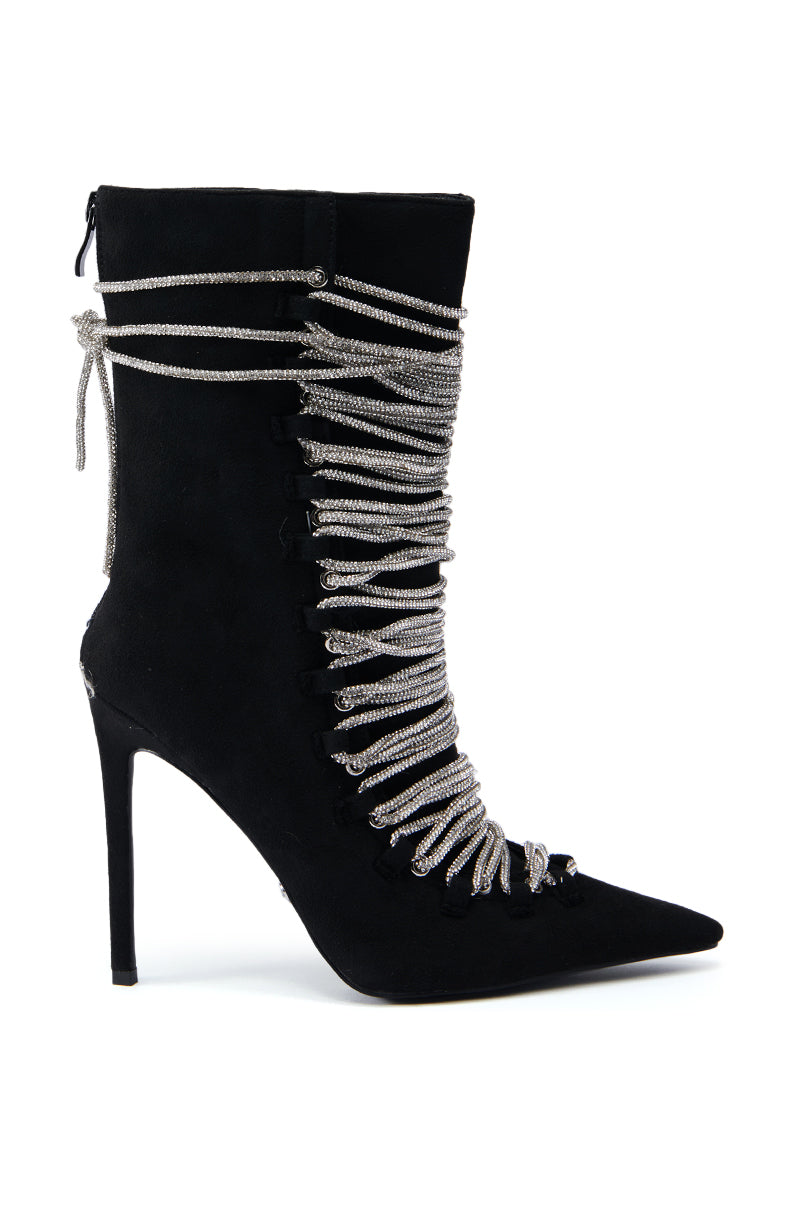 AZALEA WANG DASHIELL BLACK STILETTO BOOT