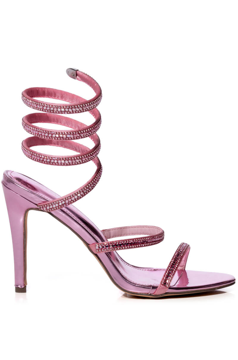 AZALEA WANG WRENLEY STILETTO SANDAL IN PINK