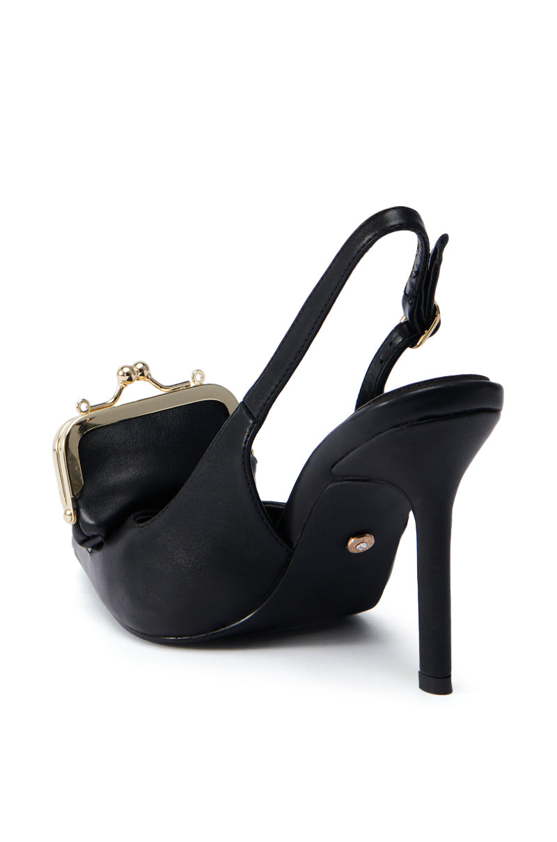 AZALEA WANG BAYLOR BLACK STILETTO PUMP