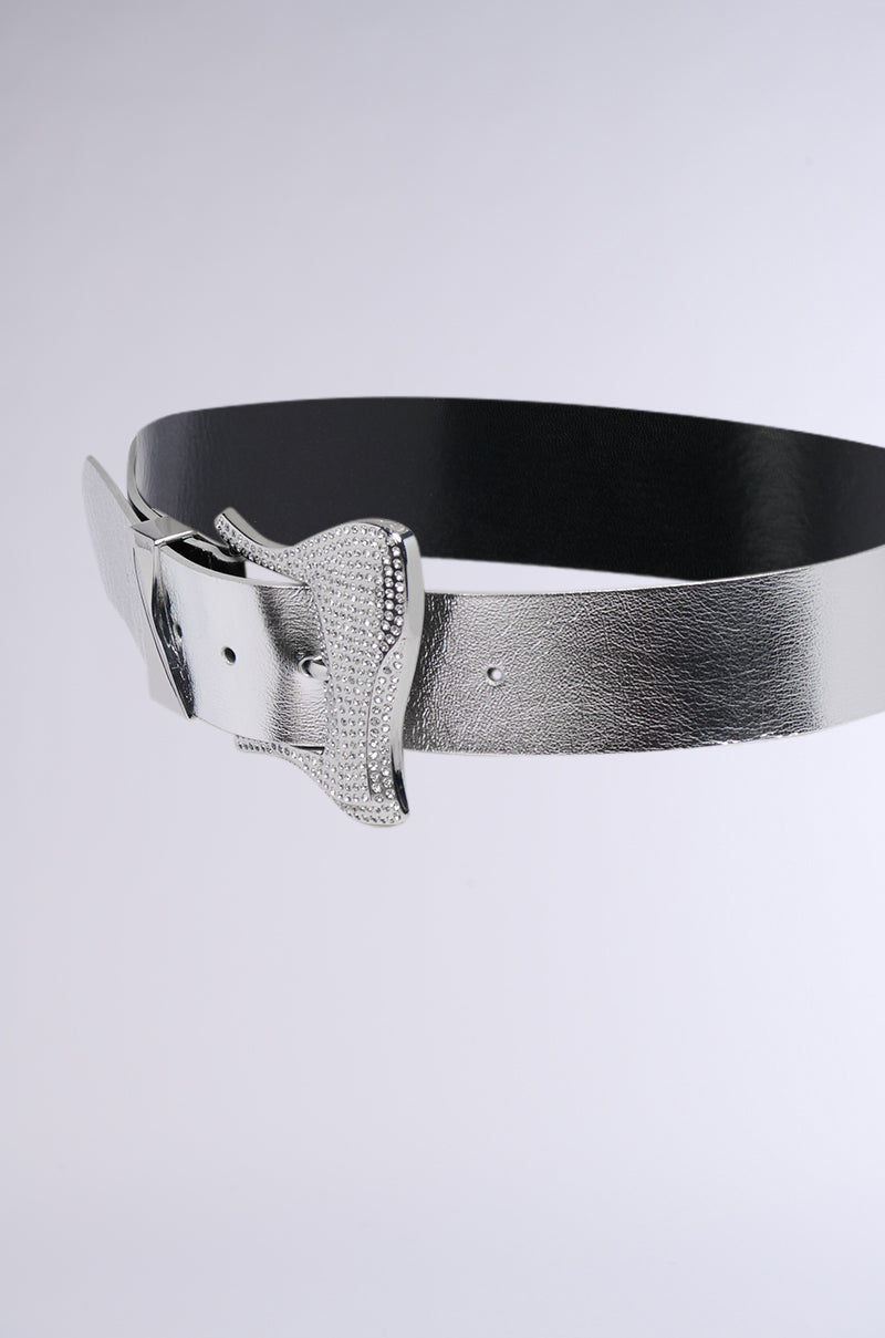 TAKE MY PIC WESTERN BELT IN SILVER