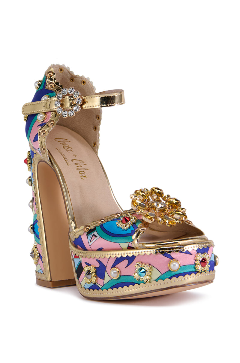 ROYAL MULTI EMBELLISHED SANDAL