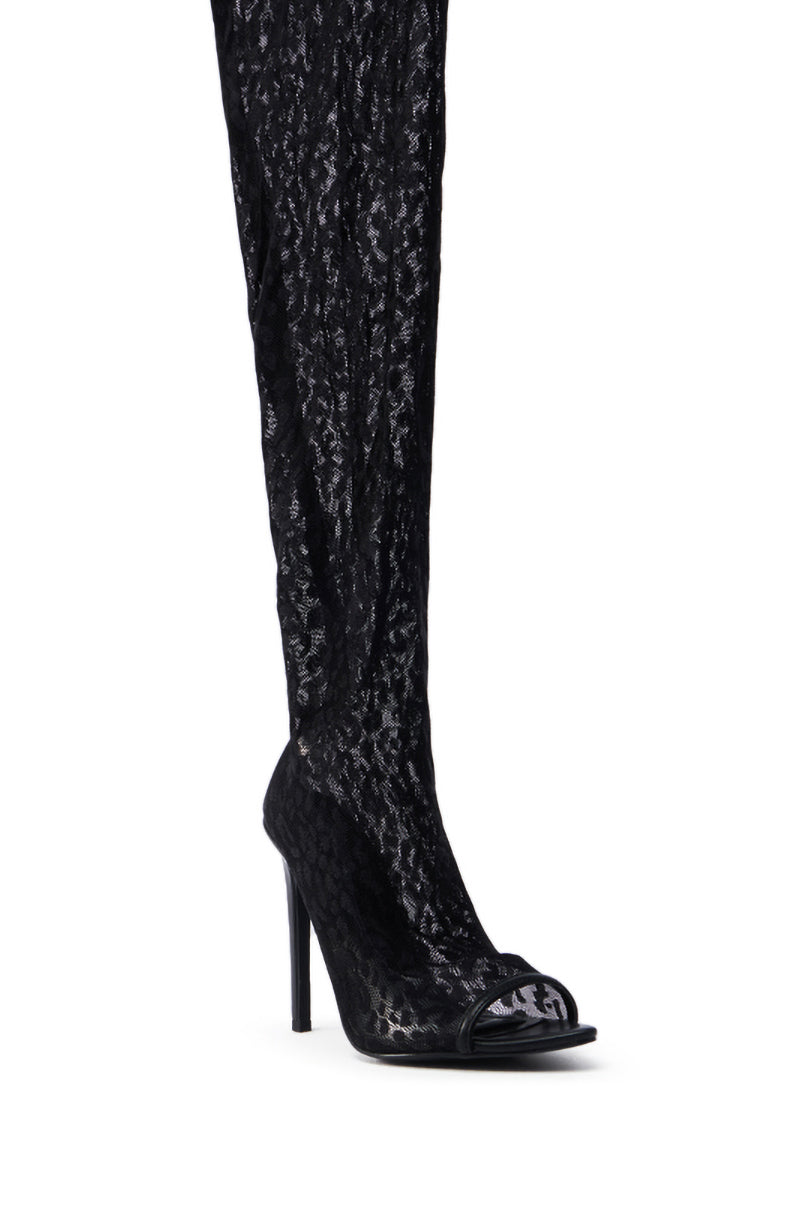 AZALEA WANG PATRICIA BLACK STILETTO BOOT