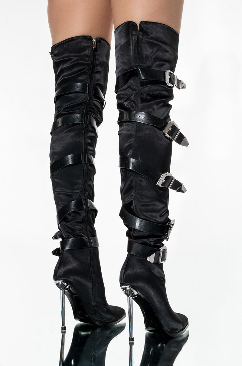 AZALEA WANG MAKE IT LAST STILETTO BOOT IN BLACK