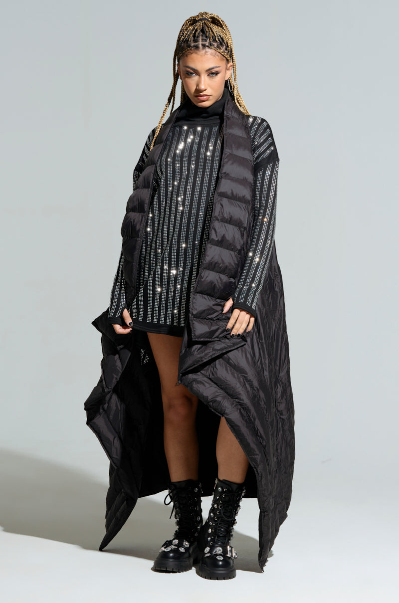 BEST PART LAYERING PUFFER VEST IN BLACK