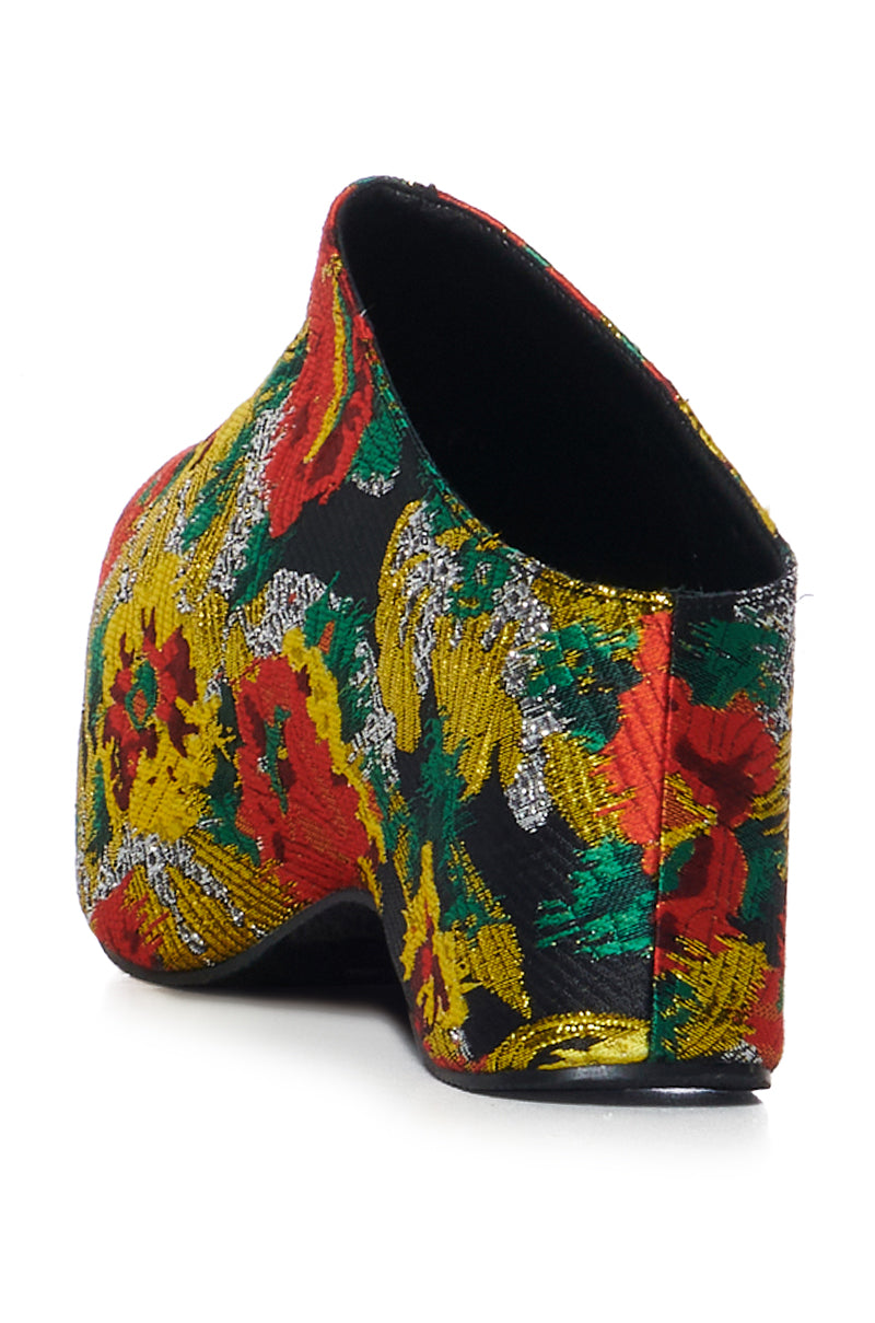 AZALEA WANG VESTA MULTI BROCADE CLOG