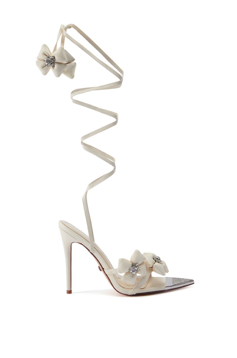 AZALEA WANG ELAINE EMBELLISHED SANDAL IN TAN