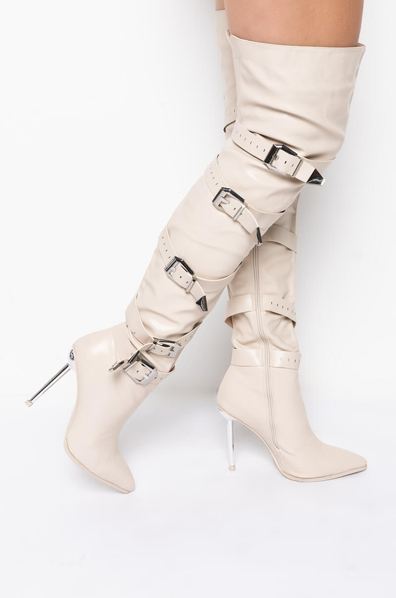 AZALEA WANG MAKE IT LAST STILETTO BOOT IN BONE