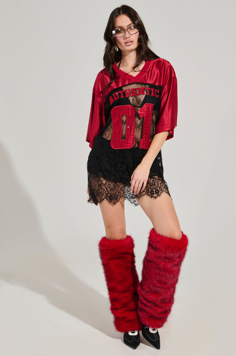 JOVI FAUX FUR THIGH WARMERS