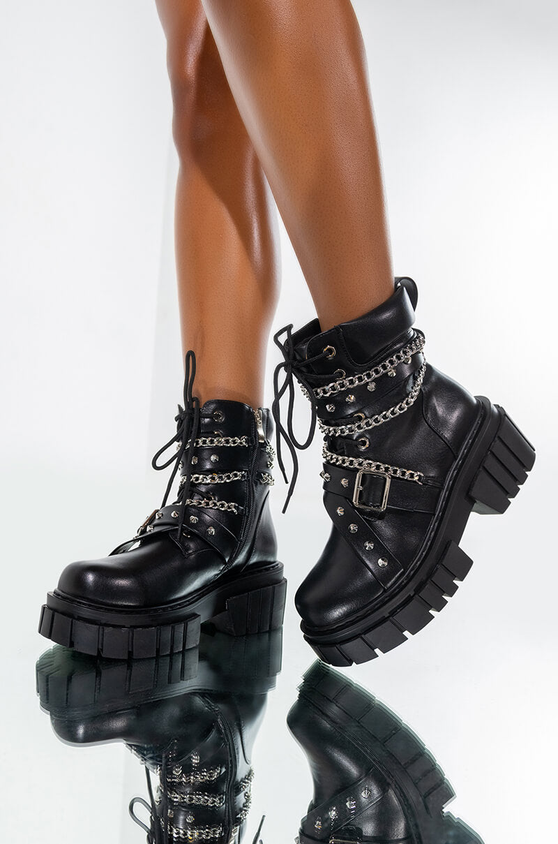 AZALEA WANG UP ALL NIGHT WITH YOU CHUNKY BOOTIE IN BLACK