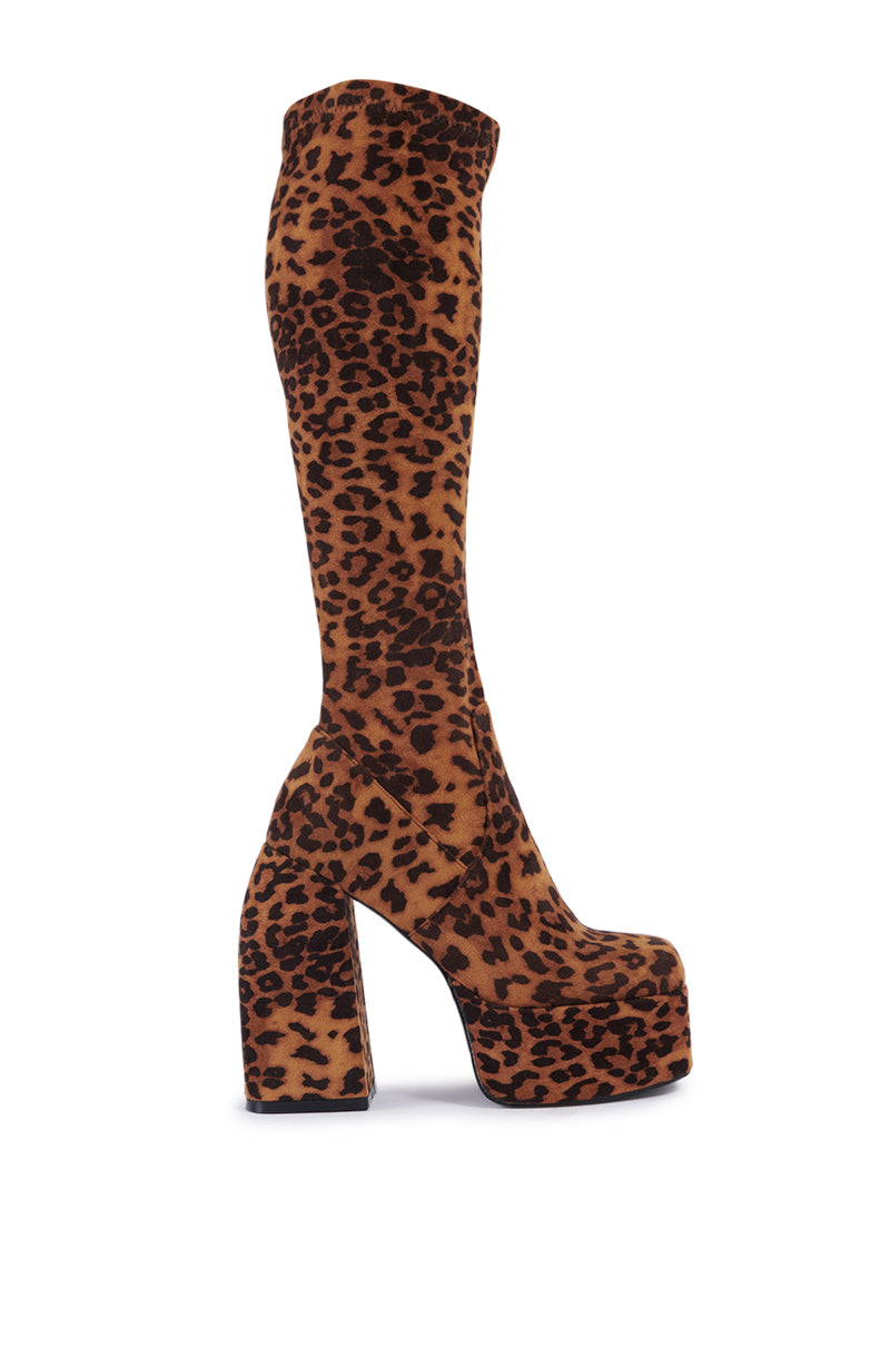 AZALEA WANG AURON LEOPARD BOOT