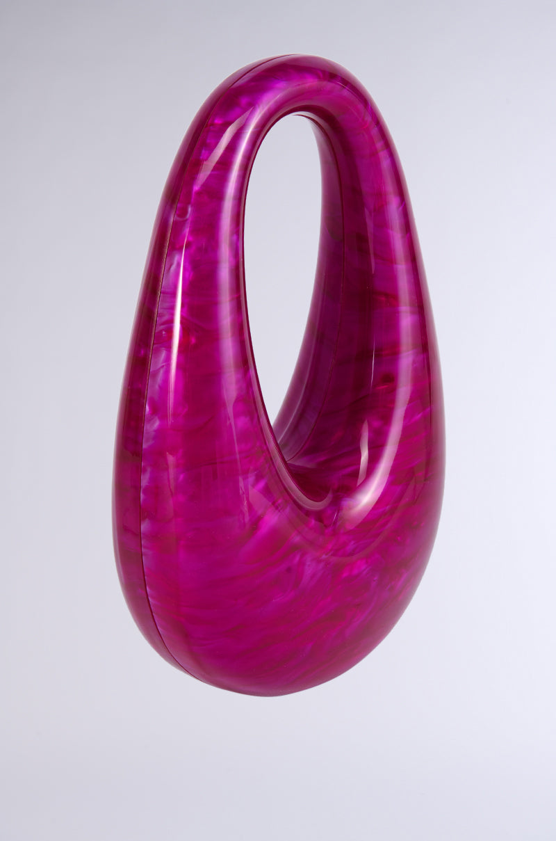 ON MY VIBE ACRYLIC PURSE IN PINK
