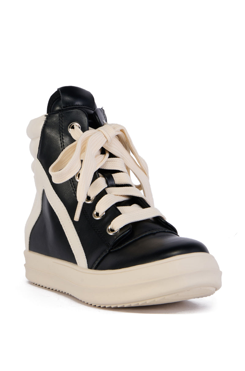 RUBY HIGH TOP SNEAKER IN BLACK