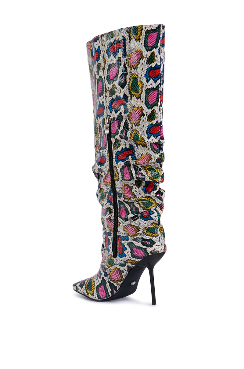 AZALEA WANG POKEY MULTI SNAKE BOOT