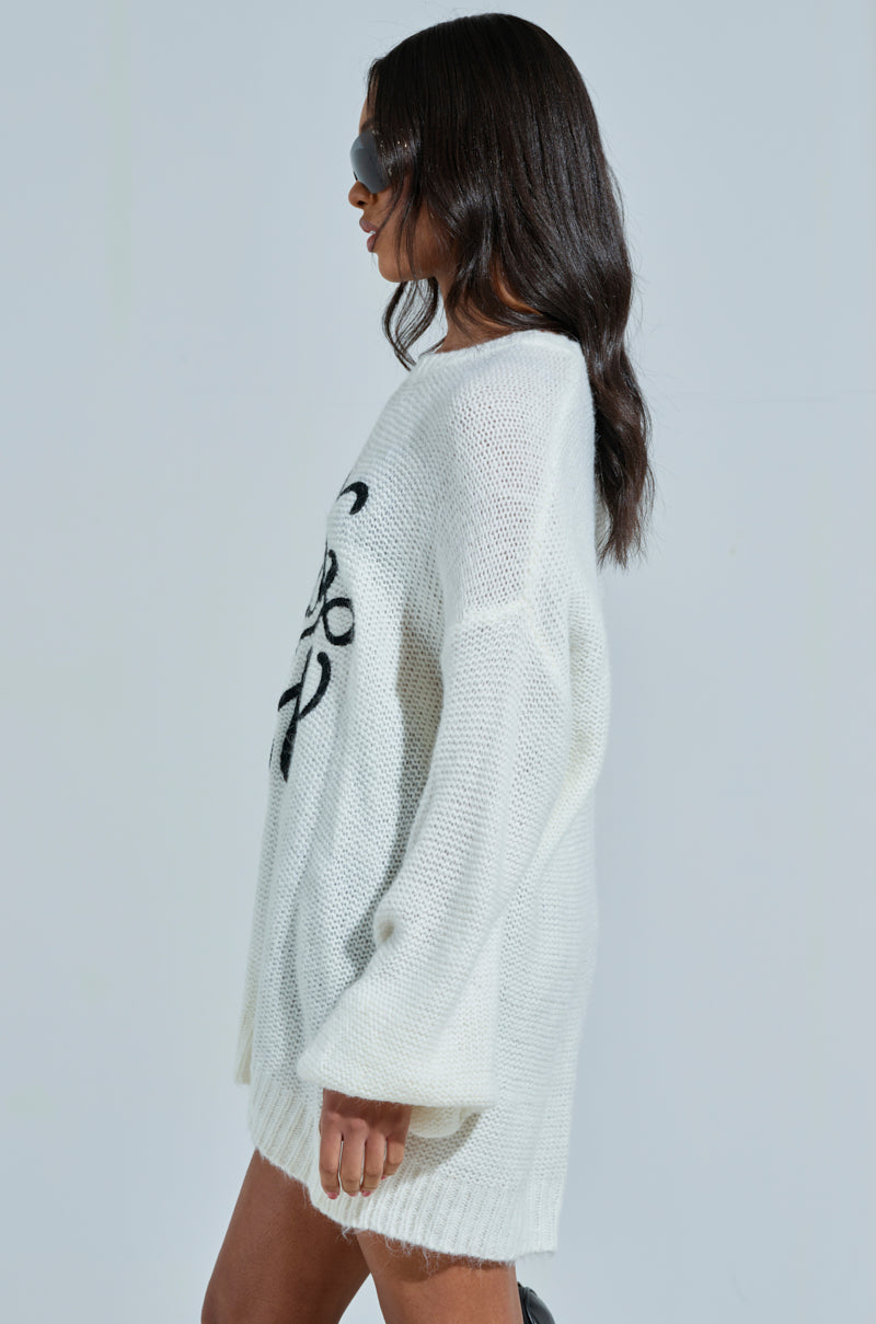 EFF OFF KNIT SWEATER DRESS