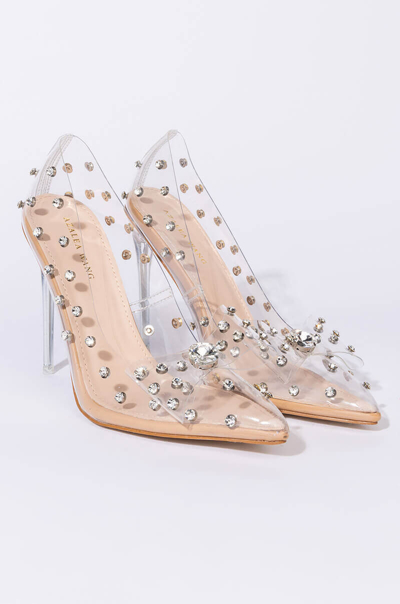 AZALEA WANG KEEP ON MOVIN STILETTO PUMP IN NUDE