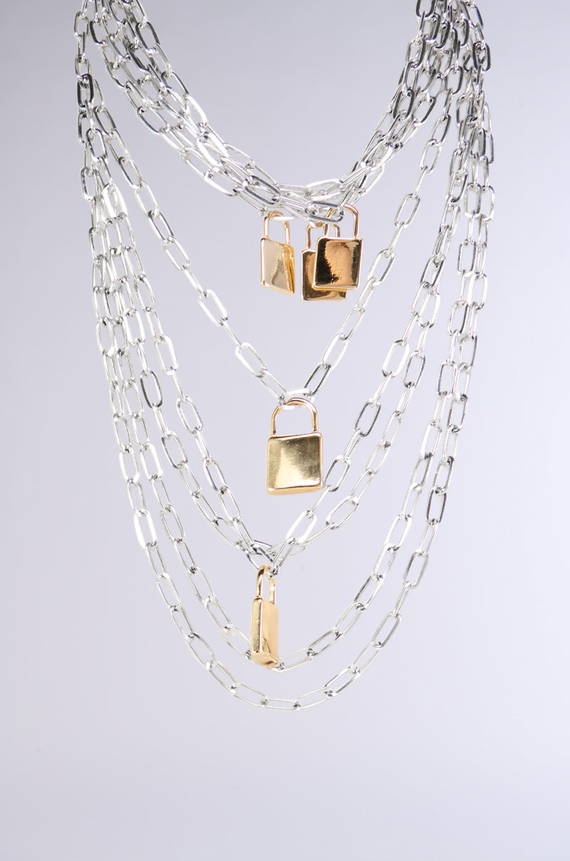 LOCKED IN LAYERED NECKLACE